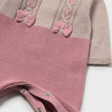 Tutina Intera tricot Caldo cotone Neonata beige/Rosa antico Mayoral 2605