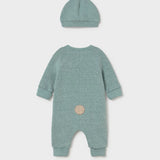 Tutina intera caldo cotone Orsetto Con cappello Neonato Verde Mayoral 2659