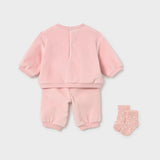 Tuta In velluto Con calzini Neonata Rosa Mayoral 2654