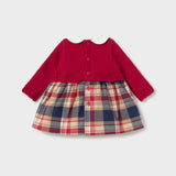 Abito Manica Lunga fantasia Rosso Neonata MAYORAL 2801