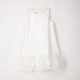 Abito Smanicato Elegante Con Fiori Bambina SARABANDA G452B