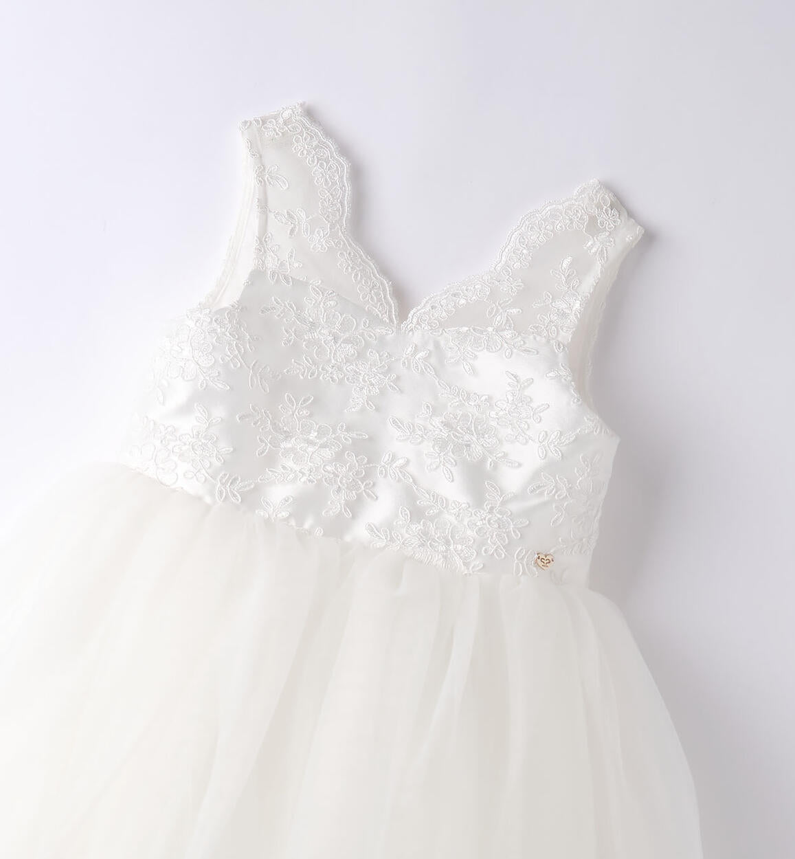 Abito Elegante In Pizzo E Tulle Bambina SARABANDA 8461