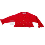 Cardigan misto lana rosso neonata DR KID 317 - DR.KID - LuxuryKids