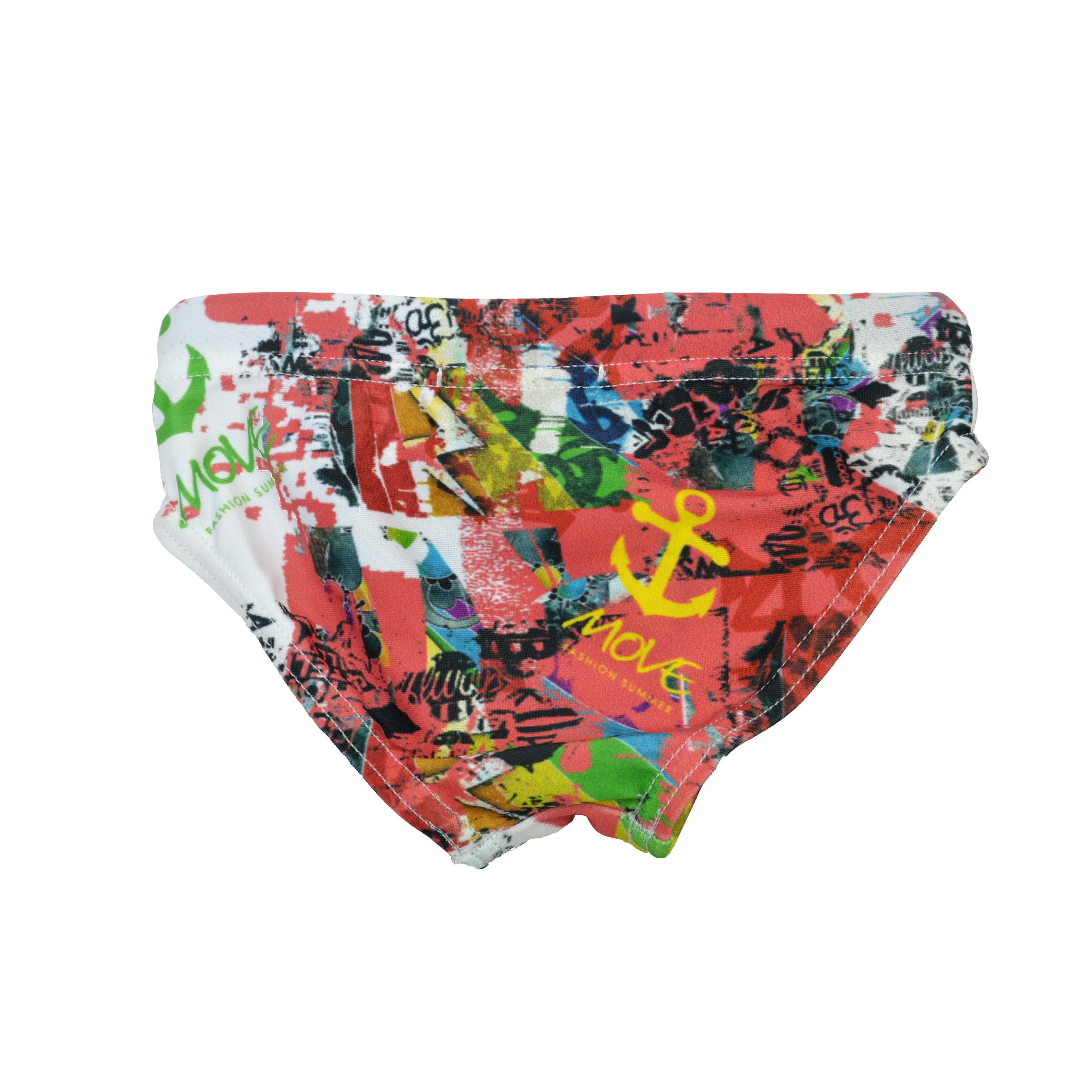 Costume Slip con Stampa Multicolour Bambino Move 110 - MOVE - LuxuryKids