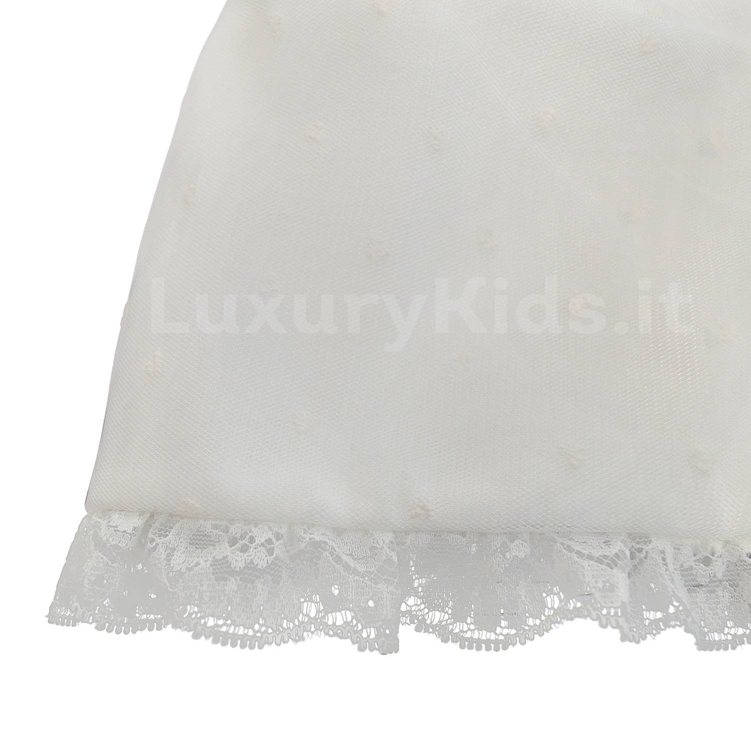Cuffia in Ciniglia Bianco Neonata Ninnaoh I1837 - NINNAOH - LuxuryKids