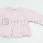 Giacchino Corto Aperto In Filo Di Cotone Con Bottoni Neonata Dr Kid DK126 - DR.KID - LuxuryKids