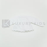 Giacchino Corto Aperto In Filo Di Cotone Con Bottoni Neonata Dr Kid DK126 - DR.KID - LuxuryKids