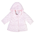 Giubbotto Trapuntino con Cappuccio Neonata Rosa Minibanda N760 - MINIBANDA - LuxuryKids