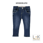 Jeans in Caldo Cotone Denim Bambina Sarabanda H222 - SARABANDA - LuxuryKids