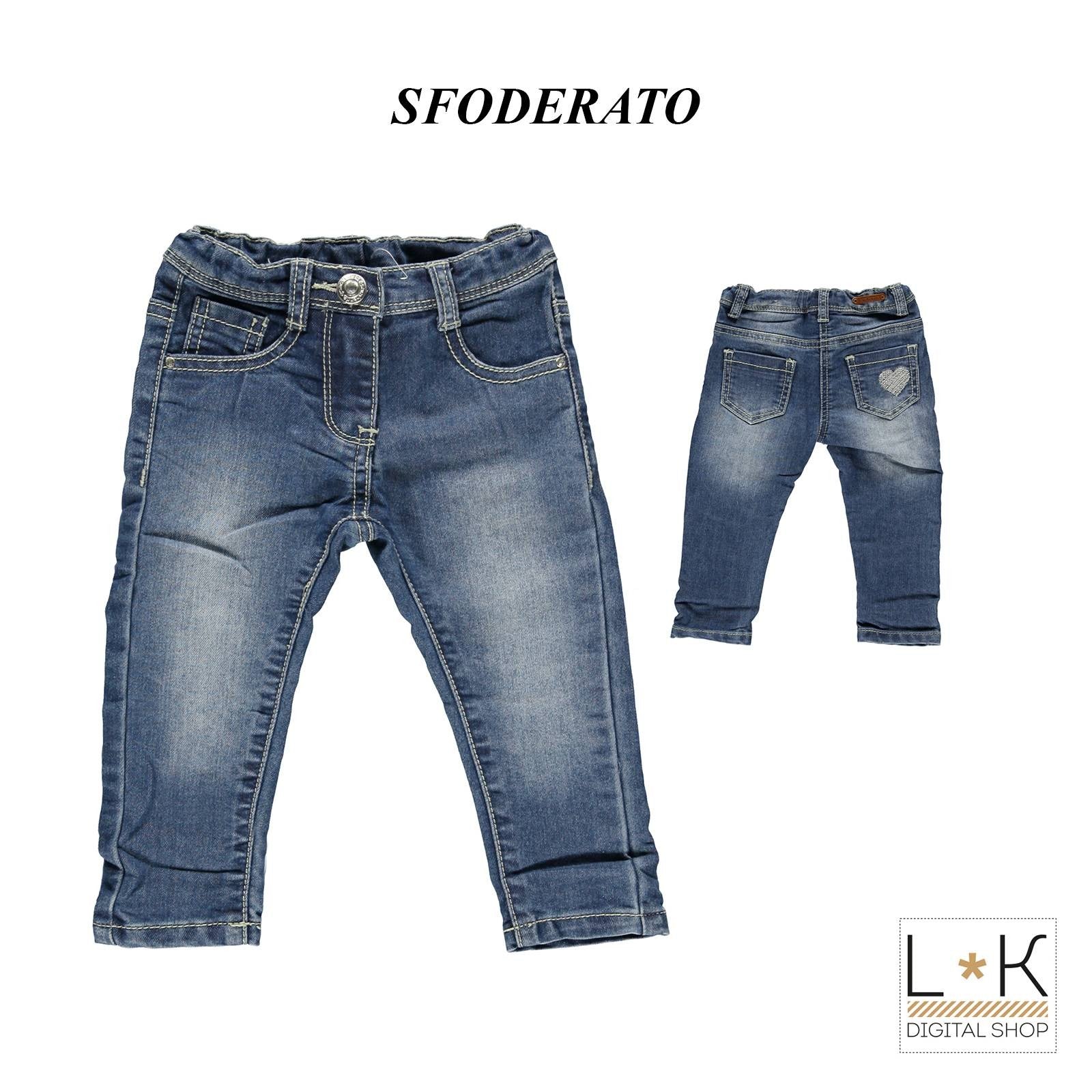 Jeans in Caldo Cotone Denim Bambina Sarabanda I847 - SARABANDA - LuxuryKids