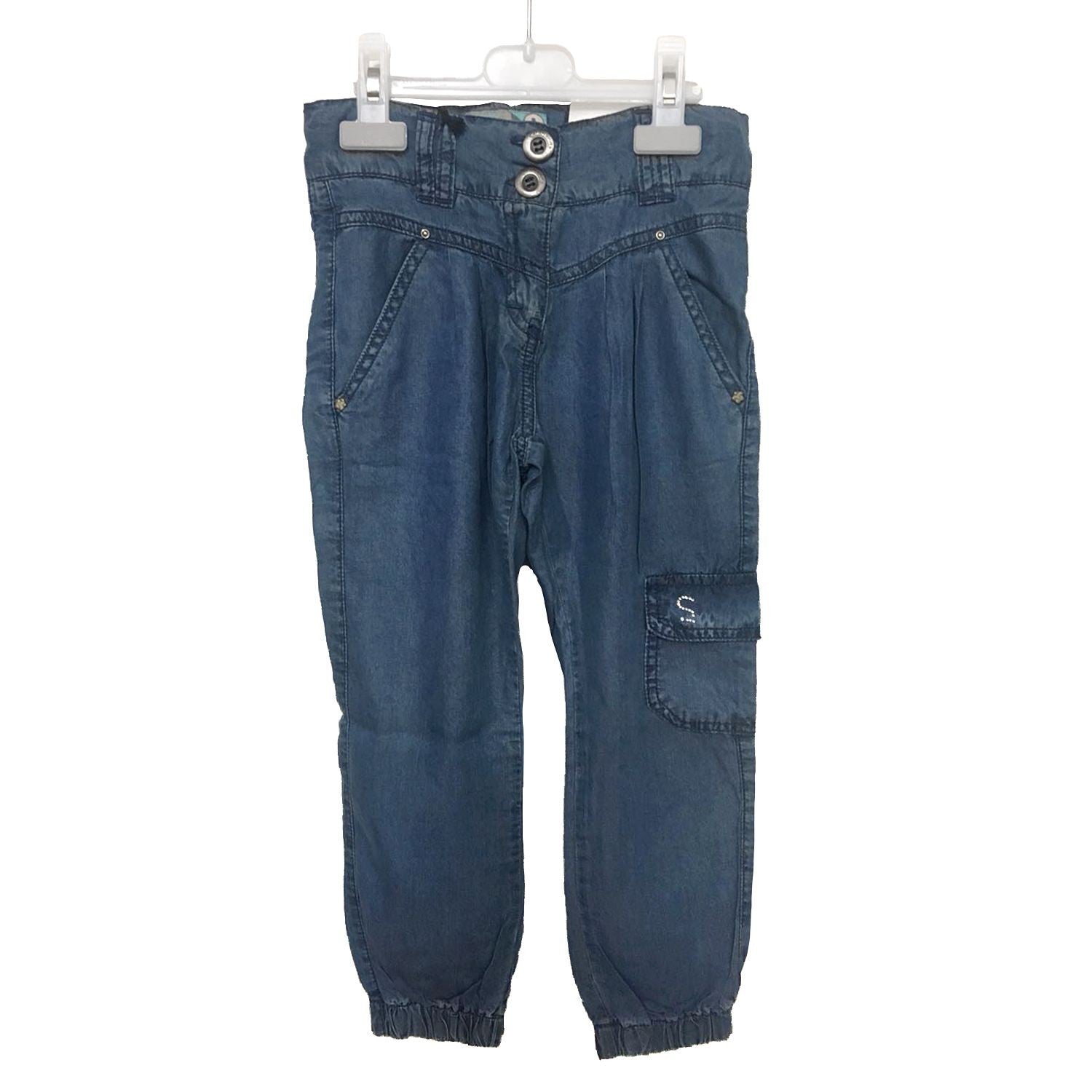 Jeans in Cotone Tasche America Denim Bambina Sarabanda E467 - SARABANDA - LuxuryKids