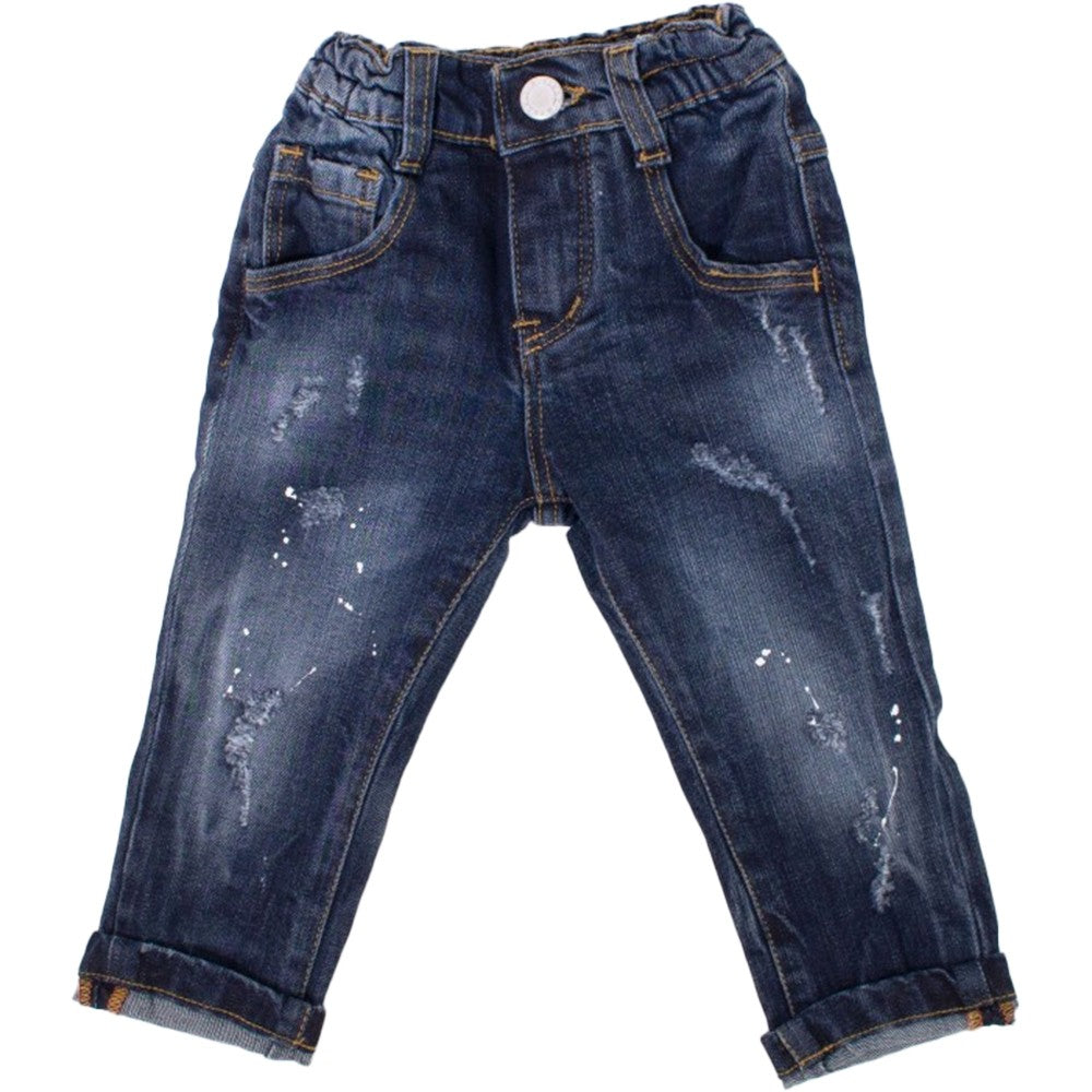 Jeans Lungo Con Strappi Bambino Manuell&Frank MF1179R - MANUELL&FRANK - LuxuryKids