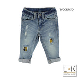 Jeans Moda Bambino Strappato Sarabanda T131 - SARABANDA - LuxuryKids