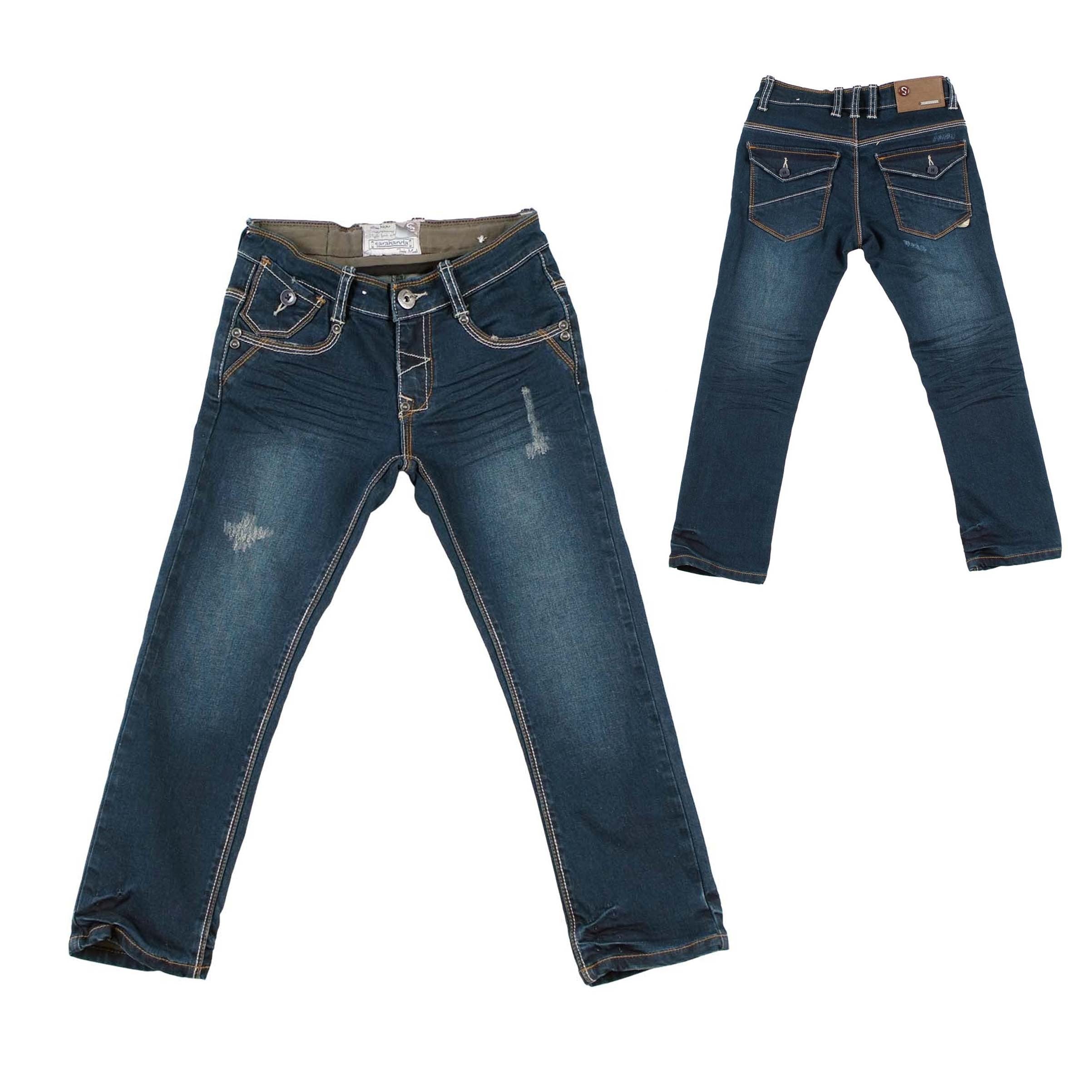Jeans Slim Fit 5 Tasche Bambino Denim Sarabanda F351 - SARABANDA - LuxuryKids
