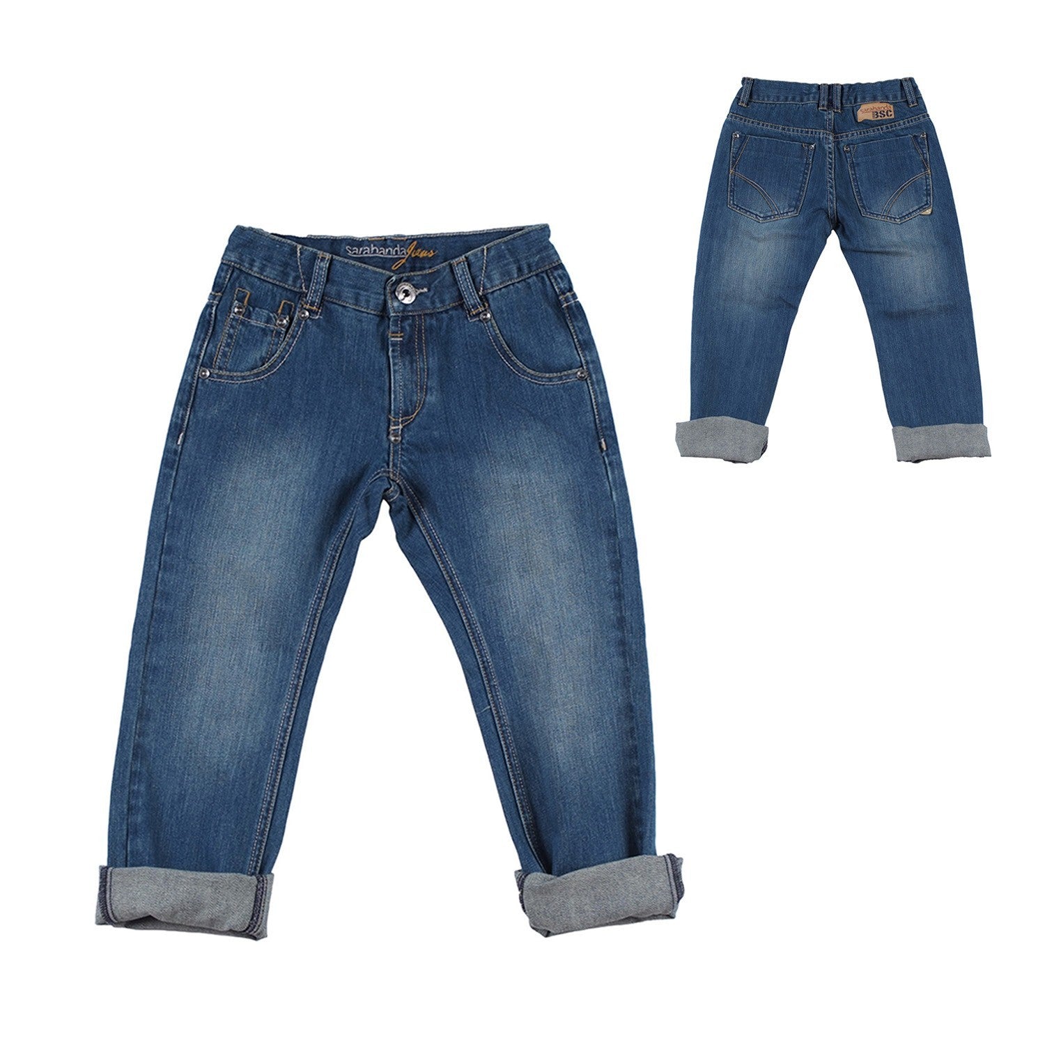 Jeans Slim Fit 5 Tasche Bambino Denim Sarabanda F814 - SARABANDA - LuxuryKids