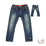 Jeans Slim Fit 5 Tasche Bambino Denim Sarabanda G368 - SARABANDA - LuxuryKids