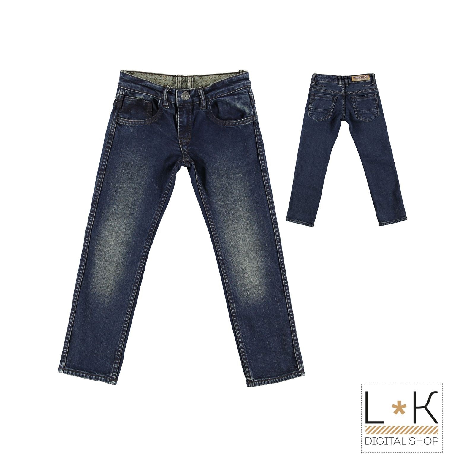 Jeans Slim Fit 5 Tasche Bambino Denim Sarabanda L356 - SARABANDA - LuxuryKids