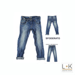 Jeans Slim Fit 5 Tasche Bambino Denim Sarabanda Q809 - SARABANDA - LuxuryKids