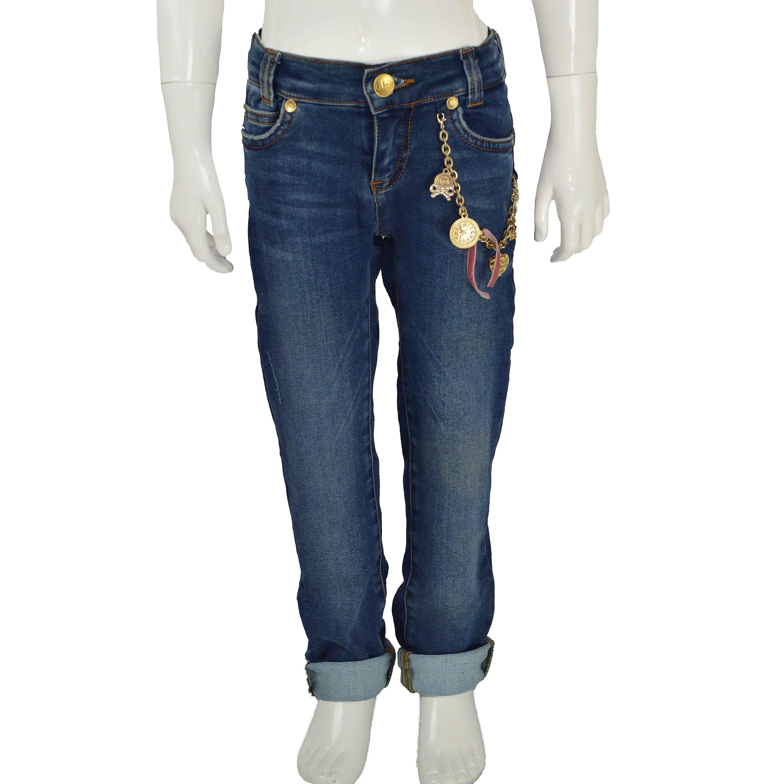 Jeans Slim Fit Denim Bambina Liu Jo K63004 - LIU JO - LuxuryKids