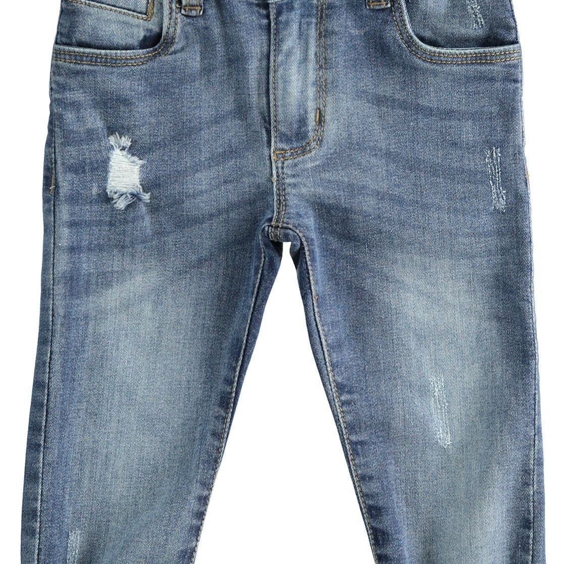 Jeans Slim Fit in Denim Elasticizzato Neonato SARABANDA 1151 - SARABANDA - LuxuryKids