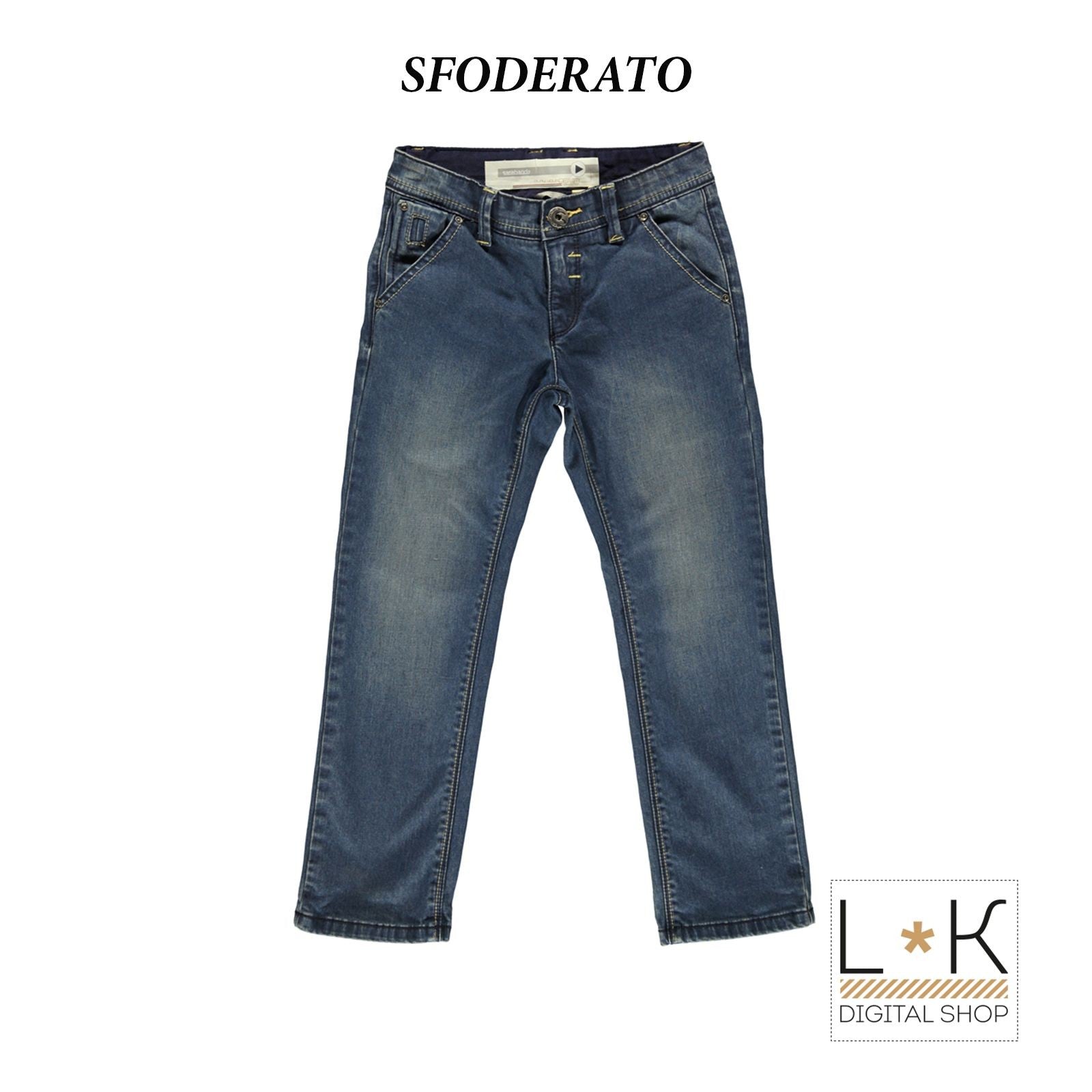 Jeans Slim Fit Tasche America Bambino Denim Sarabanda H364 - SARABANDA - LuxuryKids