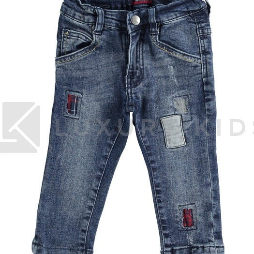 Jeans Strech Con Rotture Foderate Bambino Sarabanda K157 - SARABANDA - LuxuryKids