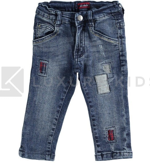 Jeans Strech Con Rotture Foderate Bambino Sarabanda K157 - SARABANDA - LuxuryKids