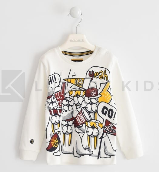 Maglia In Caldo Cotone Con Simpatiche Stampe Colorate Bambino Sarabanda K139 - SARABANDA - LuxuryKids