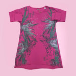 Maglia Lunga Fucsia in Caldo Cotone Bambina Sarabanda L868 - SARABANDA - LuxuryKids