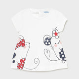 Maglietta Manica Corta In Cotone Ecofriends Bianca Neonata MAYORAL 1088 - MAYORAL - LuxuryKids