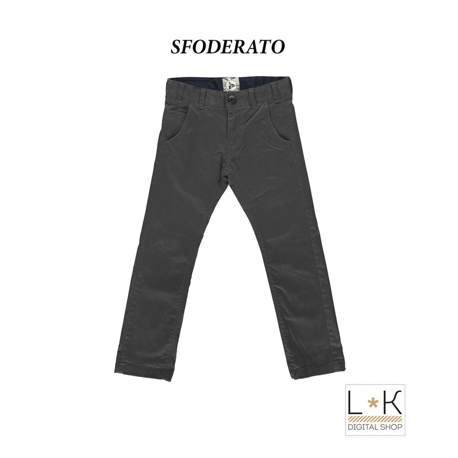 Pantalone 5 Tasche Bambino Grigio Sarabanda H350 - SARABANDA - LuxuryKids