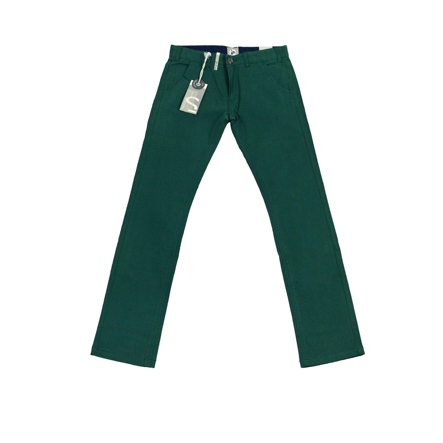 Pantalone 5 Tasche Bambino Verde Sarabanda H350 - SARABANDA - LuxuryKids