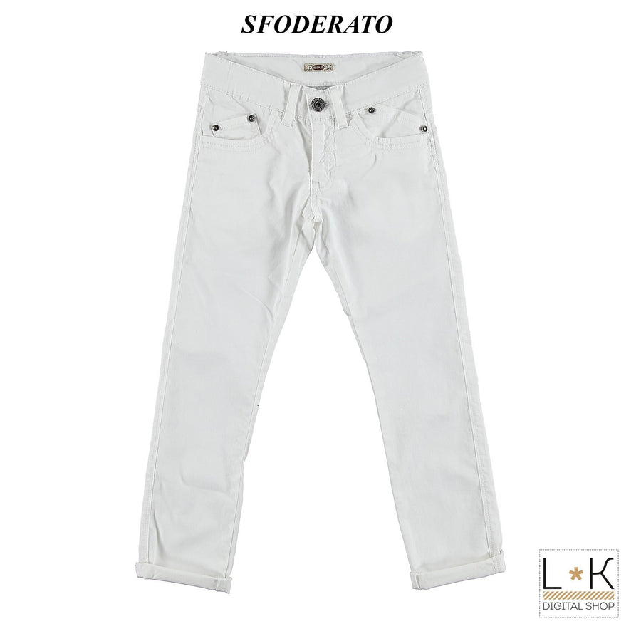 Pantalone Bianco in Tinta Unita Bambino Sarabanda S811 - SARABANDA - LuxuryKids