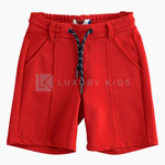 Pantalone corto in Cotone  Jersey Rosso Bambino J536 - SARABANDA - LuxuryKids