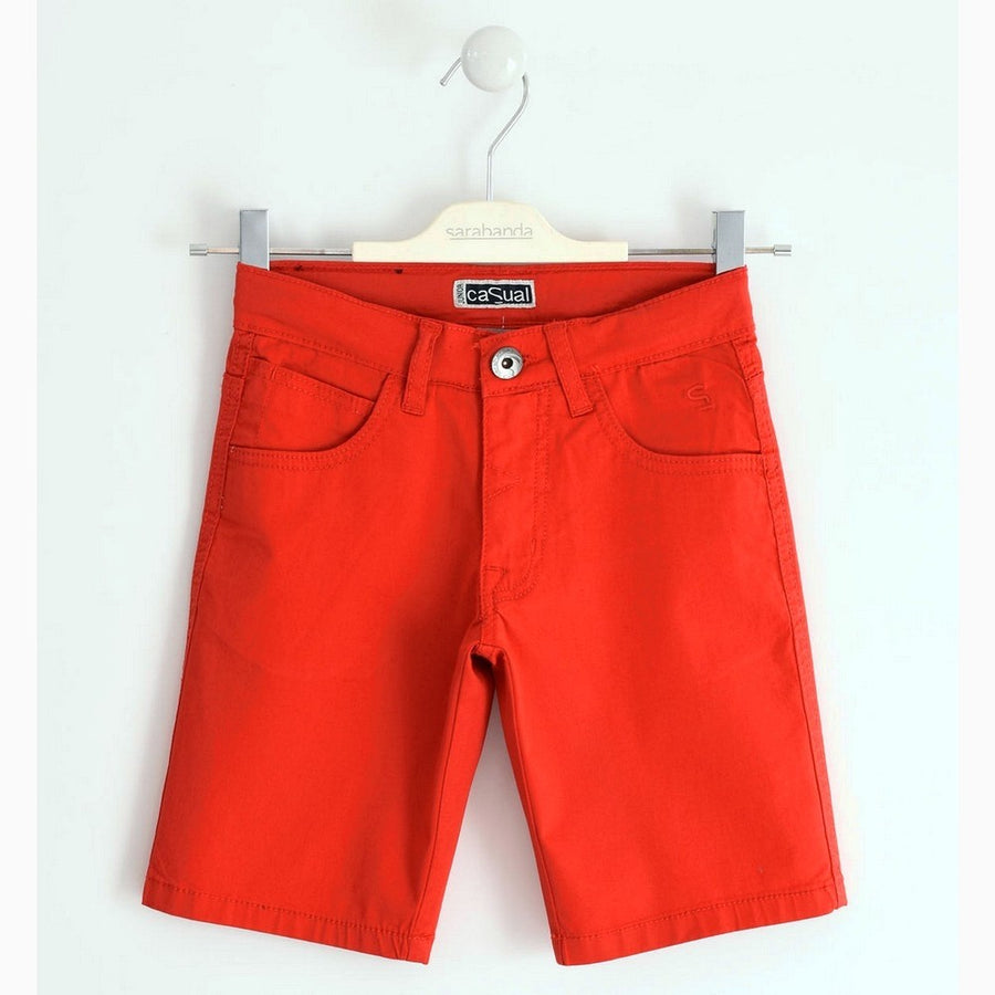 Pantalone corto in Cotone Rosso  Bambino Sarabanda J013 - SARABANDA - LuxuryKids
