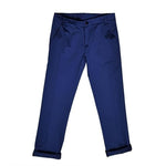 Pantalone Elegante Lungo In Cotone Blu Chiaro Con Tasche A Filo Bambino MANUELL&FRANK MF1120B - MANUELL&FRANK - LuxuryKids