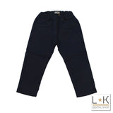 Pantalone in Caldo Cotone Blu inTinta Unita Neonato Muffin&Co 6733 - MUFFIN&CO - LuxuryKids