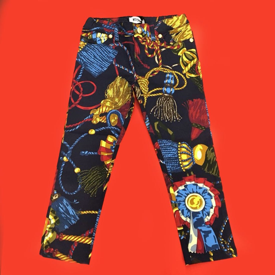 Pantalone in caldo Cotone Stampato Multicolour Bambina Moschino IEPT59-01 - MOSCHINO - LuxuryKids