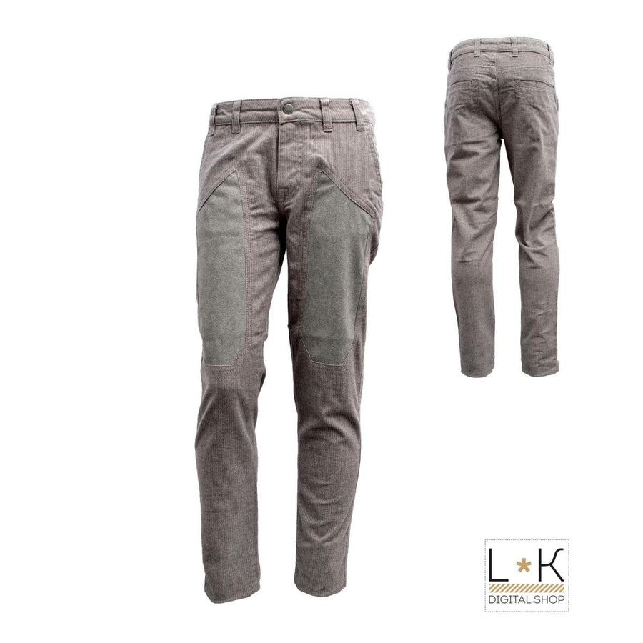 Pantalone in Cotone con Toppe in Camoscio Bambino Grigio Jeckerson 7RPU84 - JECKERSON - LuxuryKids