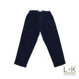 Pantalone in Velluto Blu Neonato Muffin&Co 6734 - MUFFIN&CO - LuxuryKids