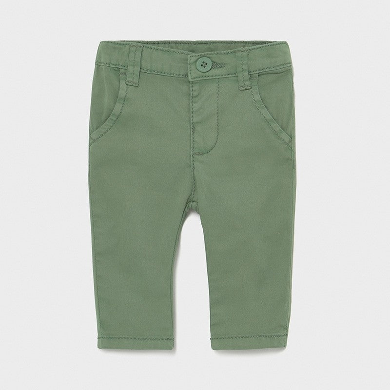 Pantalone Lungo Slim in Cotone Verde Neonato Mayoral 595 - MAYORAL - LuxuryKids