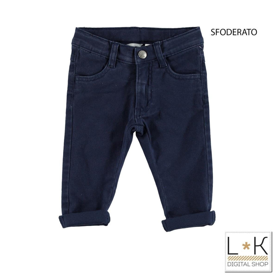 Pantalone Slim 5 Tasche Blu Neonato Sarabanda T831 - SARABANDA - LuxuryKids