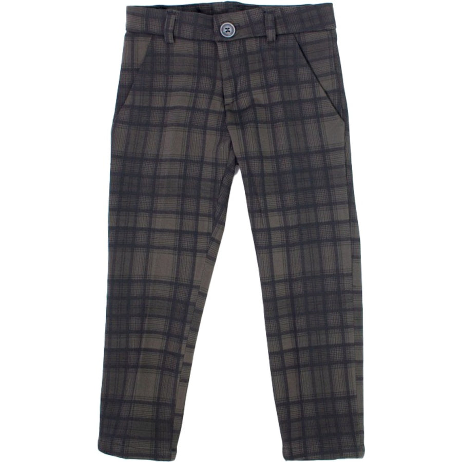 Pantalone Tessuto Elasticizzato Verde Bambino Manuell&Frank MF1147B - MANUELL&FRANK - LuxuryKids