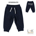 Pantalone Tuta in Caldo Cotone Bambino Blu Sarabanda L705 - SARABANDA - LuxuryKids