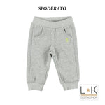 Pantalone Tuta in Caldo Cotone Cavallo Basso Bambino Grigio Sarabanda L811 - SARABANDA - LuxuryKids