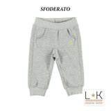 Pantalone Tuta in Caldo Cotone Cavallo Basso Bambino Grigio Sarabanda L811 - SARABANDA - LuxuryKids