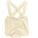 Salopette in Ciniglia Color Panna Per Neonato Dr.Kids 226 - DR.KID - LuxuryKids