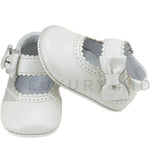 Scarpa da culla Ballerina Pelle neonata beige  Panyno A2504 - PANYNO - LuxuryKids