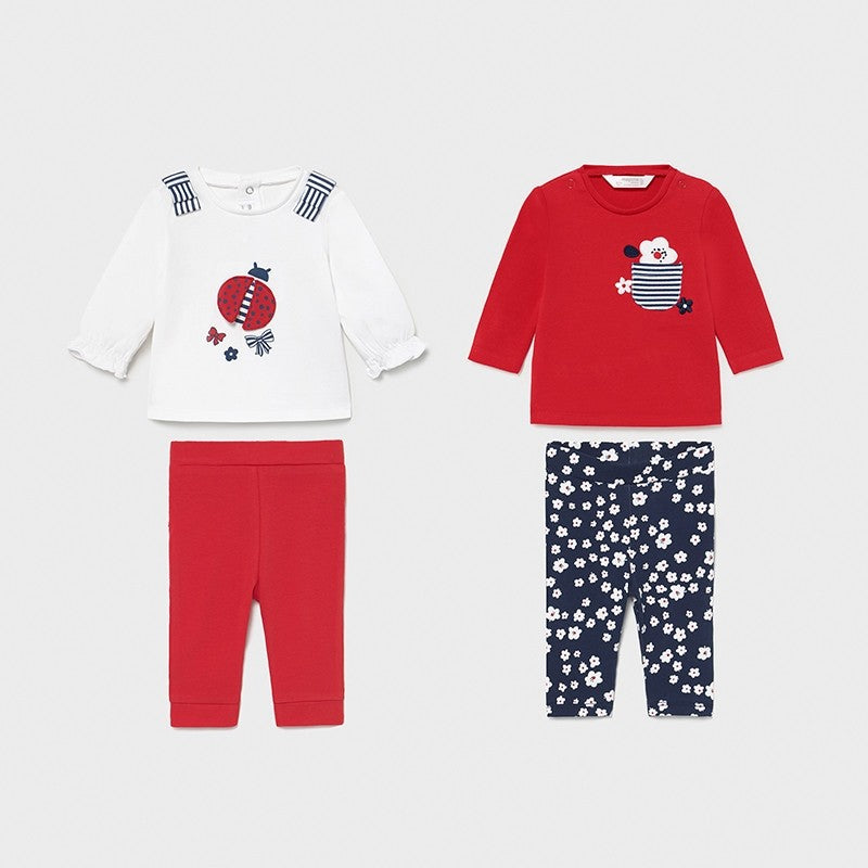 Set Di 2 Completi Lunghi In Cotone Neonata MAYORAL 1796 - MAYORAL - LuxuryKids