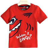 Simpaticissima t-shirt In Cotone con squalo Rossa Neonato J827 - SARABANDA - LuxuryKids